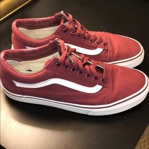 Burgundy vans